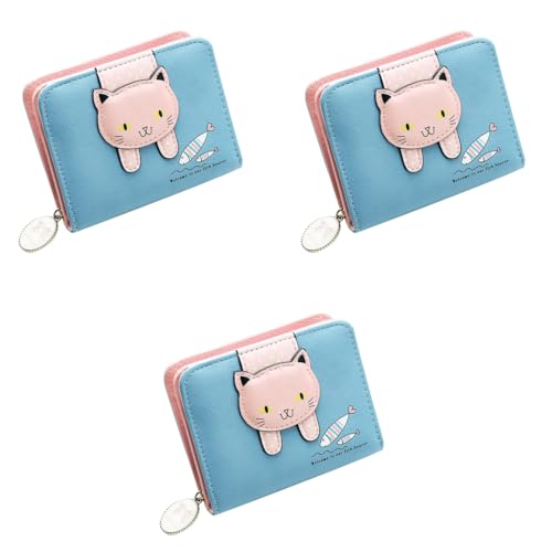 PALAY® Small Wallets for Women Stylish Latest PU Leather Coins Zipper Pocket Purse Girls Rabbit-Shaped Metal Tassels Pendant Blue 3PCS PALAY® Small Wallets for Women Stylish Latest PU Leather Coins Zipper Pocket Purse Girls Rabbit-Shaped Metal Tassels Pendant Blue 3PCS